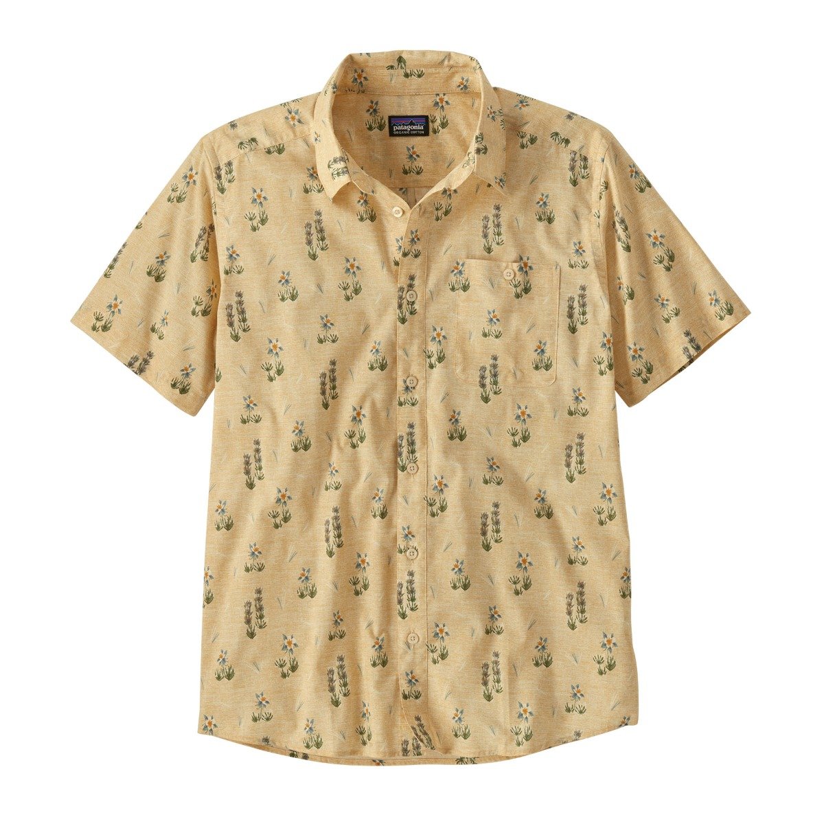 Patagonia Go To Mens Shirt - Lupine Trail/Beeswax Tan