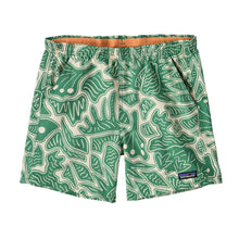 Patagonia Baggies 5 inch Womens Shorts - Bees and Flowers/Heartleaf Green