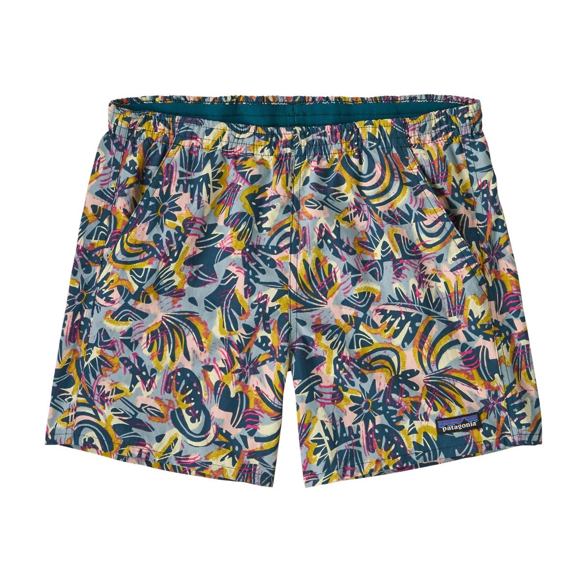 Patagonia Baggies 5 inch Womens Shorts - Wild Botanist/Tidal Teal
