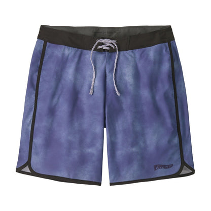 Patagonia Hydropeak Side Shore Mens 18 Inch Boardshorts - Sea Spray/Concrete Purple