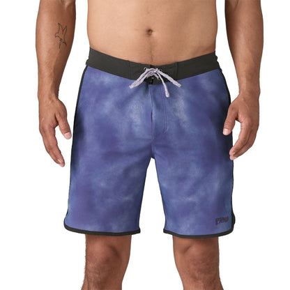 Patagonia Hydropeak Side Shore Men's 18" Boardshorts - Sea Spray/Concrete Purple