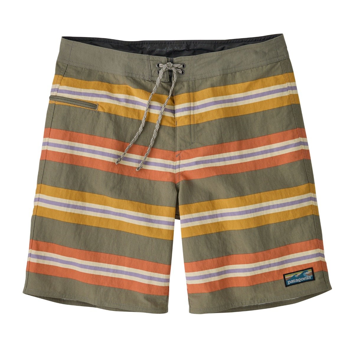 Patagonia Men's Wavefarer 19in Boardshorts in Southern Swell: River Rock Green
