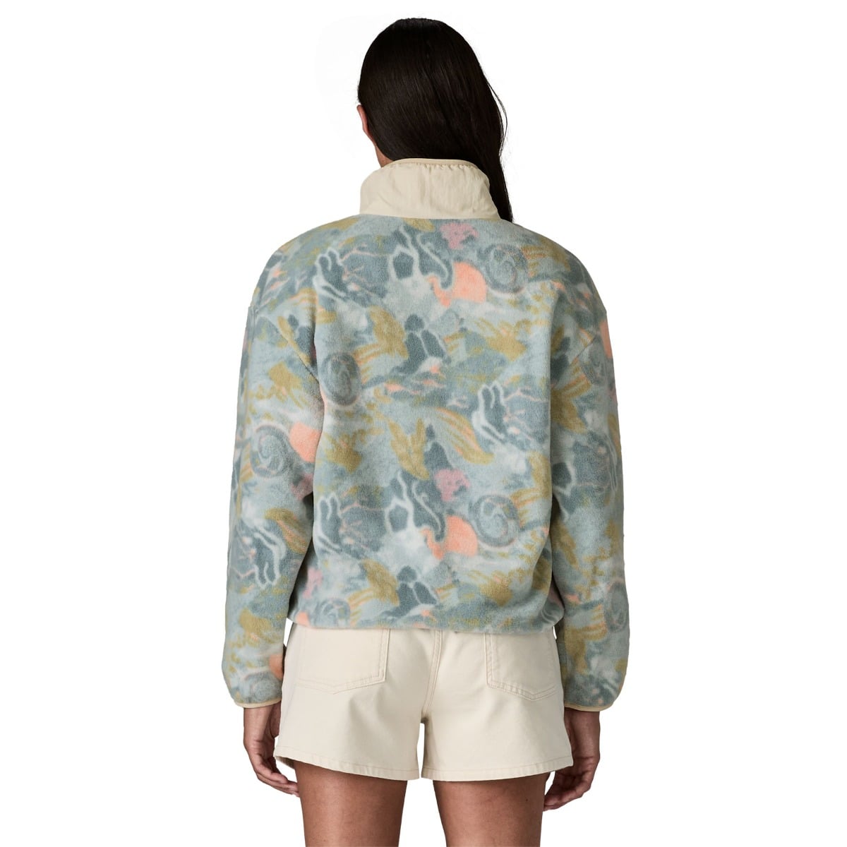 Patagonia Women's Synchilla Fleece Marsupial Pullover - Moon Tripper: Virtually Blue