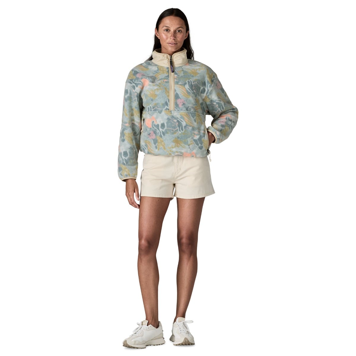 Patagonia Women's Synchilla Fleece Marsupial Pullover - Moon Tripper: Virtually Blue