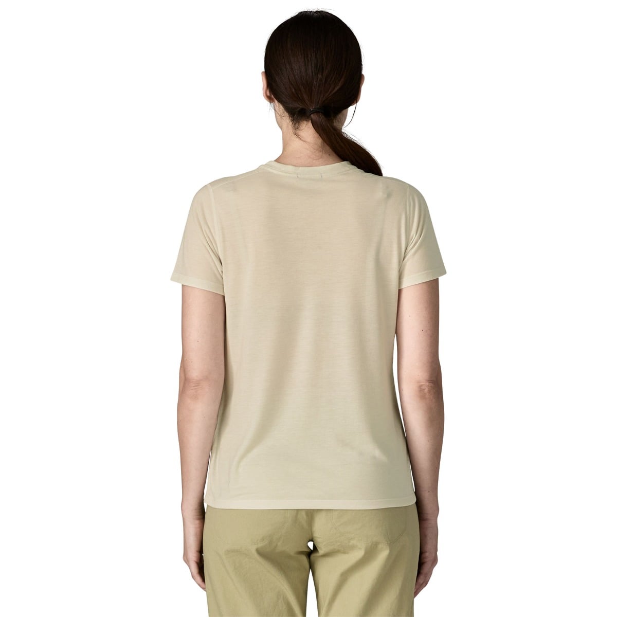 Patagonia Womens Cap Cool Trail Shirt - Stratapeaks - Dyno White