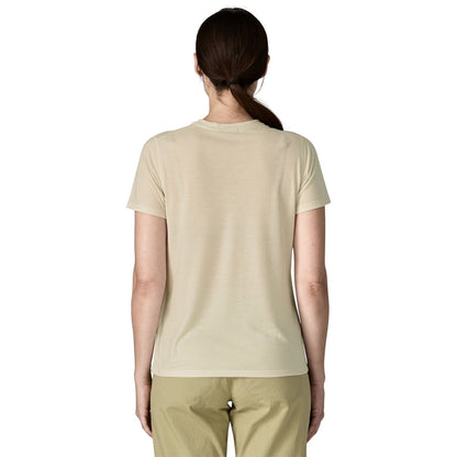 Patagonia Womens Cap Cool Trail Shirt - Stratapeaks - Dyno White