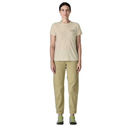 Patagonia Womens Cap Cool Trail Shirt - Stratapeaks - Dyno White