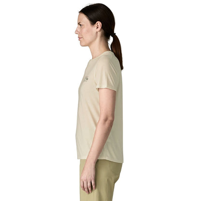Patagonia Womens Cap Cool Trail Shirt - Stratapeaks - Dyno White