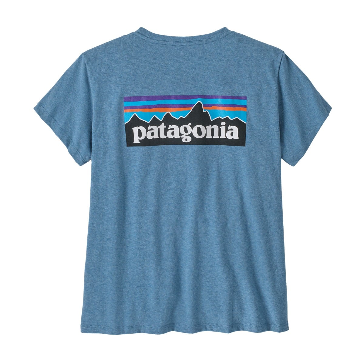 Patagonia Womens P-6 Logo Responsibili-Tee in Shore Blue