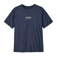 Patagonia Mens '95 Oval Logo T-Shirt in New Navy: Kaleido