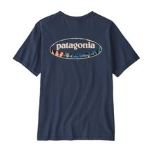 Patagonia Mens '95 Oval Logo T-Shirt - New Navy: Kaleido