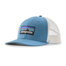 Patagonia P-6 Logo Trucker Hat in Shore Blue