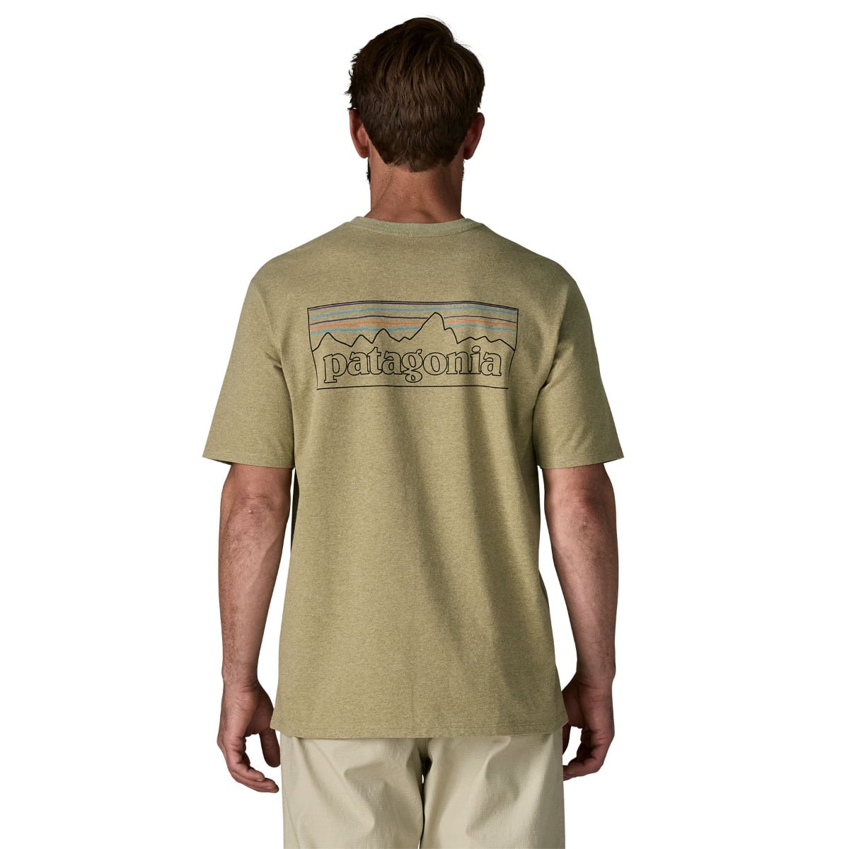 Patagonia Mens P-6 Logo Responsibili-Tee - P-6 Outline: Gumtree Green