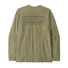 Patagonia Mens Long Sleeved P-6 Logo Responsibili-Tee in P-6 Outline: Gumtree Green