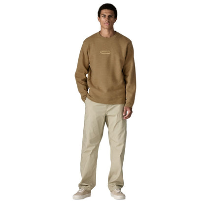 Patagonia Mens '95 Oval Logo Uprisal Crew Sweatshirt - Bobcat Brown