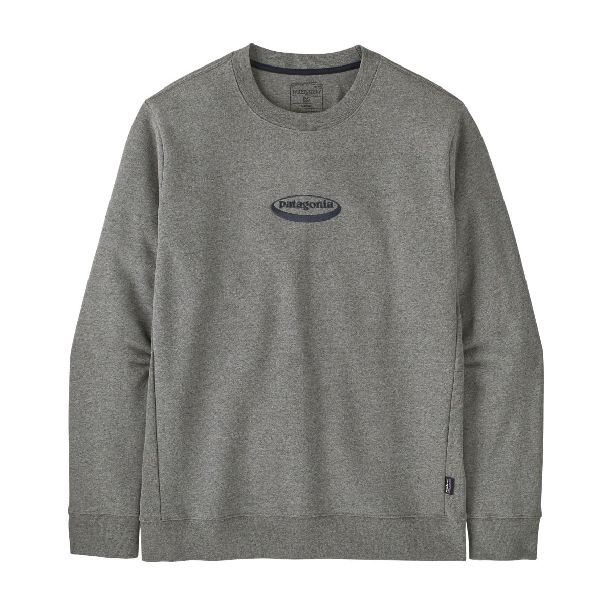 Patagonia Mens '95 Oval Logo Uprisal Crew Sweatshirt in Gravel Heather
