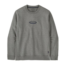 Patagonia Mens '95 Oval Logo Uprisal Crew Sweatshirt in Gravel Heather
