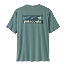 Patagonia Mens Cap Cool Boardshort Logo Daily Shirt in Blue Sage - Light Blue Sage X-Dye