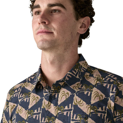Patagonia Mens Go To Shirt - Jaguar Geo: Dolomite Blue