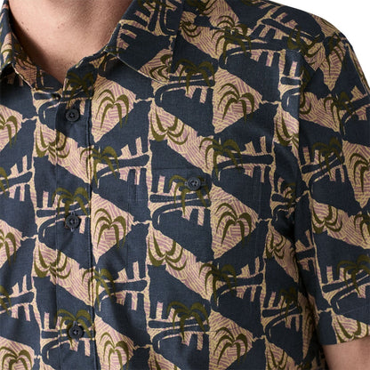 Patagonia Mens Go To Shirt - Jaguar Geo: Dolomite Blue