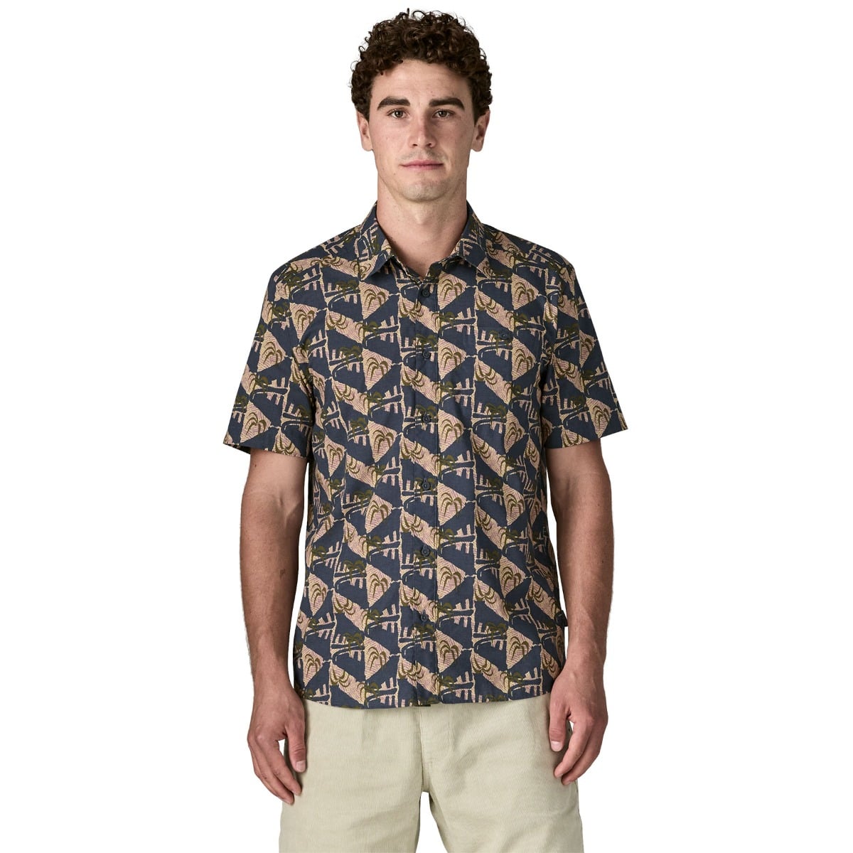 Patagonia Mens Go To Shirt - Jaguar Geo: Dolomite Blue