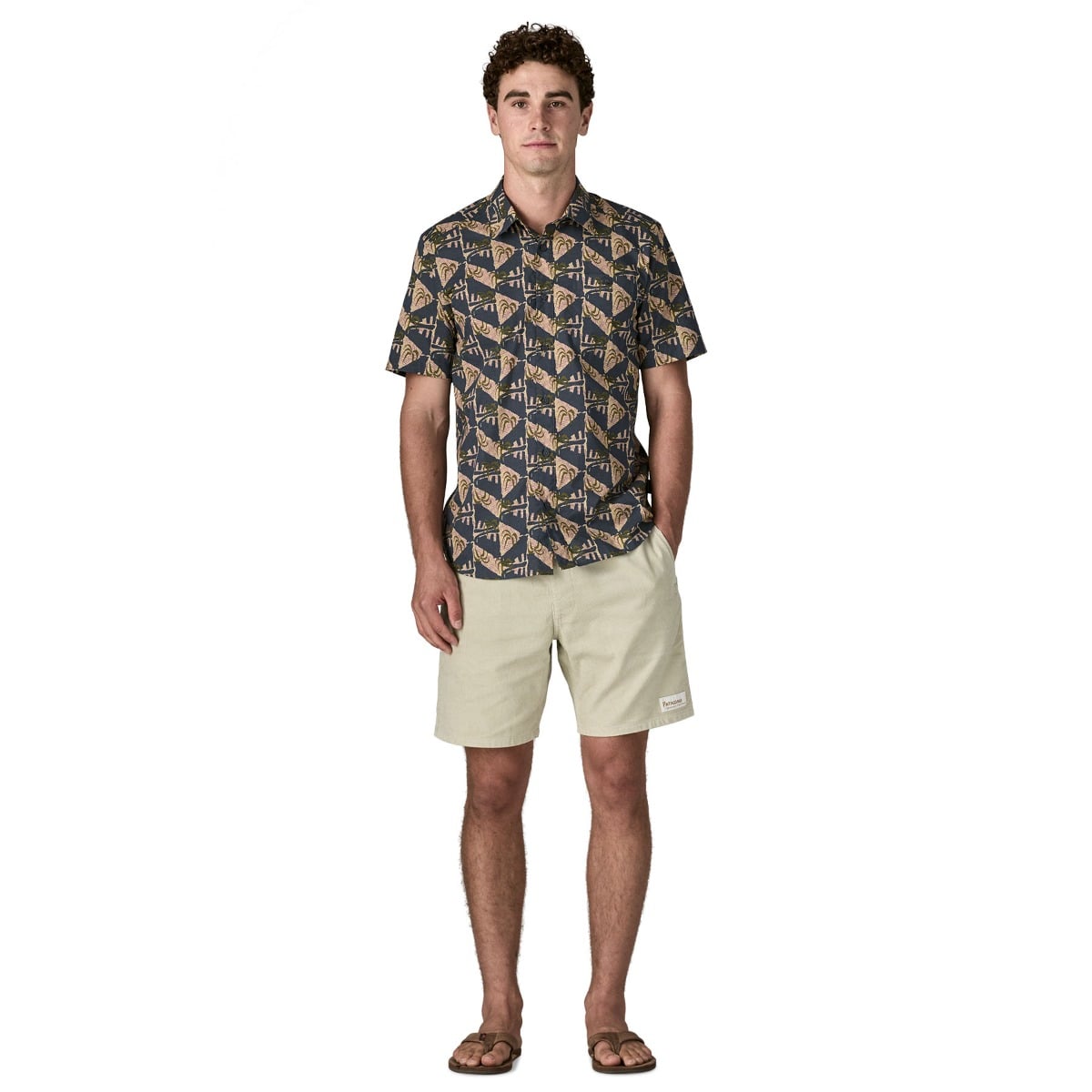Patagonia Mens Go To Shirt - Jaguar Geo: Dolomite Blue