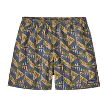 Patagonia Mens Baggies Shorts 5inch in Jaguar Geo: Dolomite Blue