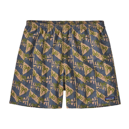 Patagonia Mens Baggies Shorts 5inch in Jaguar Geo: Dolomite Blue