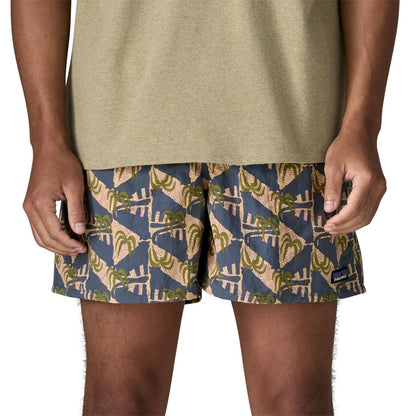 Patagonia Mens Baggies Shorts 5in. - Jaguar Geo: Dolomite Blue