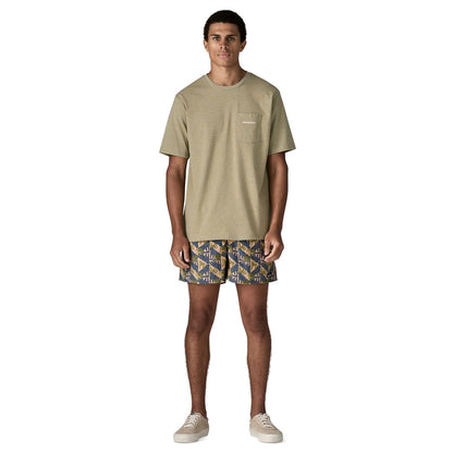 Patagonia Mens Baggies Shorts 5in. - Jaguar Geo: Dolomite Blue