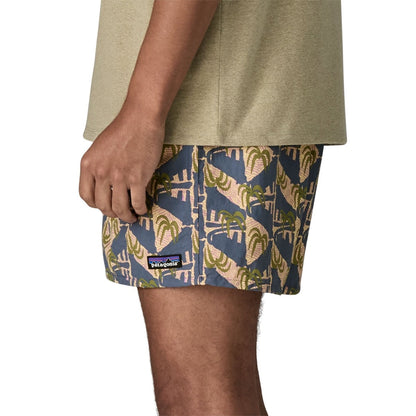 Patagonia Mens Baggies Shorts 5in. - Jaguar Geo: Dolomite Blue