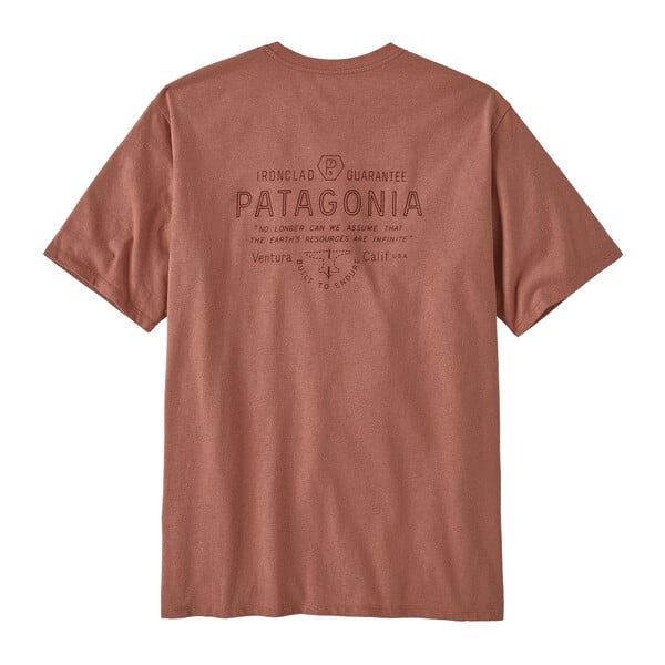 Patagonia Forge Mark Mens Responsibili-Tee - Sienna Clay