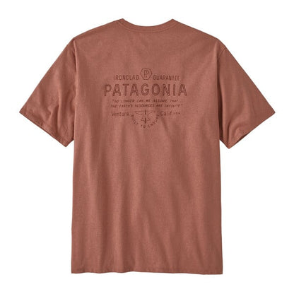 Patagonia Forge Mark Mens Responsibili-Tee - Sienna Clay
