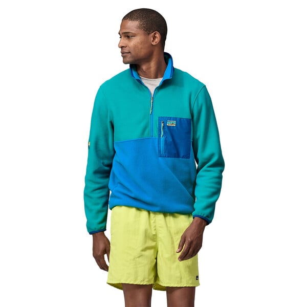 Patagonia Microdini Men's 1/2-Zip Fleece Pullover - Vessel Blue