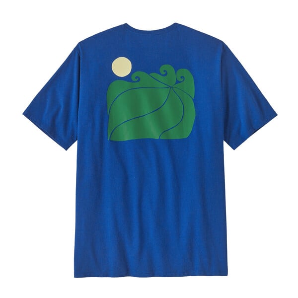 Patagonia Sunrise Rollers Mens Responsibili-Tee - Endless Blue