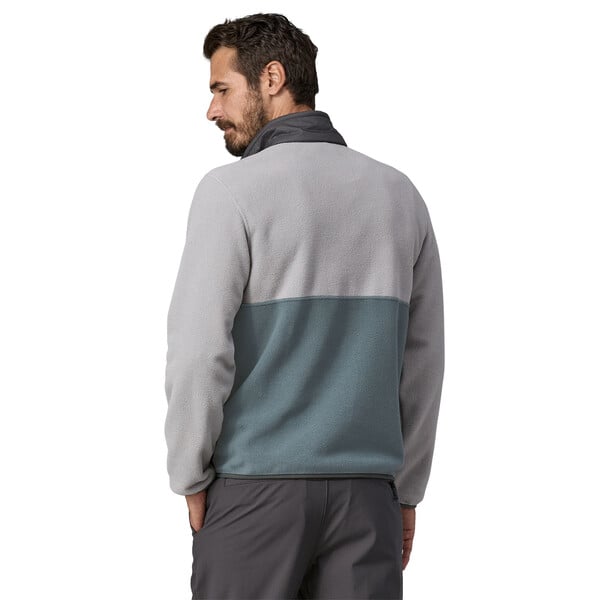 Patagonia Microdini Men's 1/2-Zip Fleece Pullover - Nouveau Green/Salt Grey