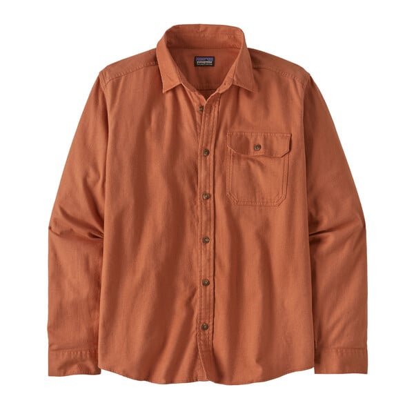 Patagonia Fjord Flannel Lightweight  Long-Sleeved Mens Shirt - Sienna Clay