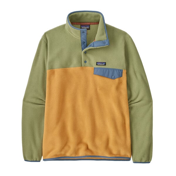 Patagonia Lightweight Synchilla Mens Snap-T¬Æ Fleece Pullover - Pufferfish Gold