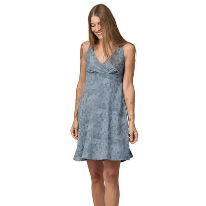 Patagonia Amber Dawn Women's Dress - Channeling Spring: Light Plume Grey