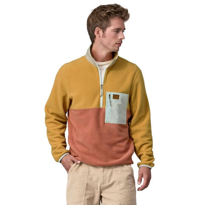 Patagonia Microdini Mens 1/2-Zip Fleece Pullover - Sienna Clay