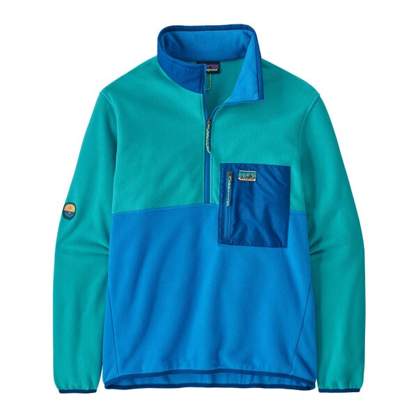 Patagonia Microdini Mens 1/2-Zip Fleece Pullover - Vessel Blue