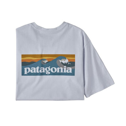 Patagonia Boardshort Logo Pocket Men's Responsibili-Tee - White