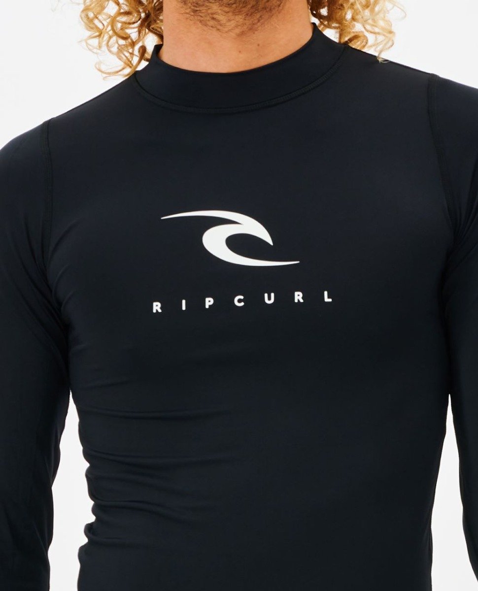 Rip Curl Corps Long Sleeve UV Tee in Black