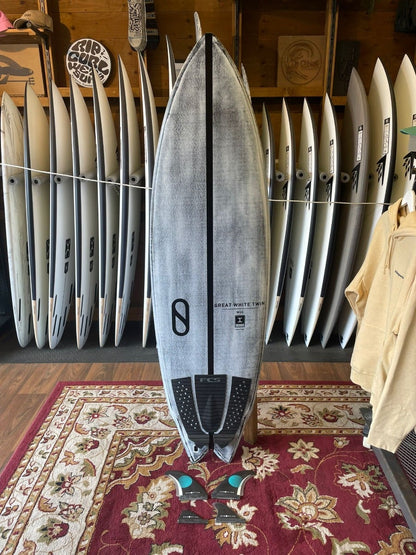 Firewire Great White Twin I-Bolic Core with Volcanic Lamination 5ft 7 Surfboard &amp; Fins - SECONDHAND SURFBOARD