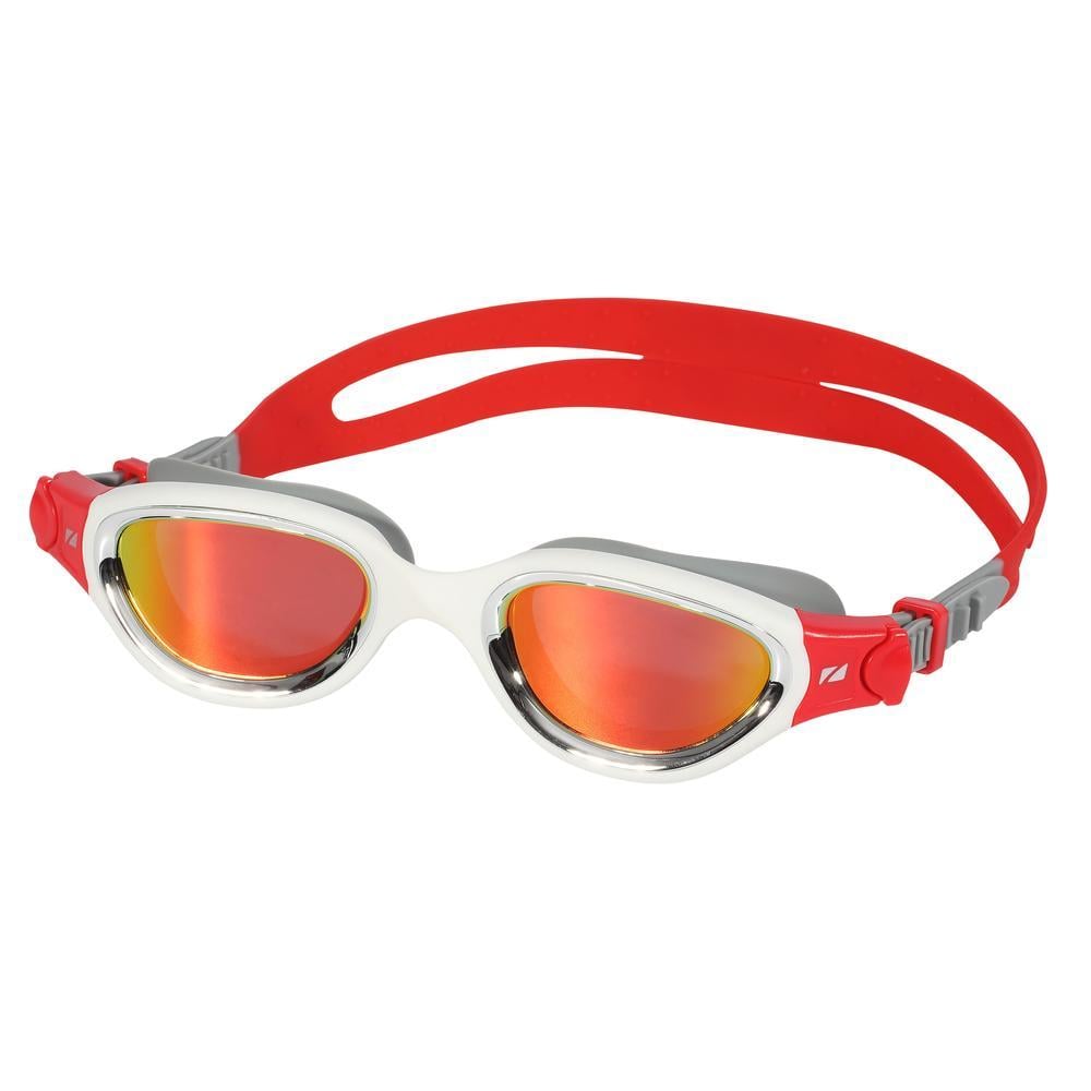 Zone3 Venator-X Polarized Revo Silver Lens Goggles - Red - Full View