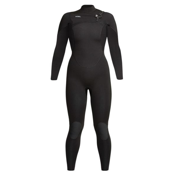 XCEL WOMEN'S COMP 4/3MM CHEST ZIP WETSUIT IN BLACK
