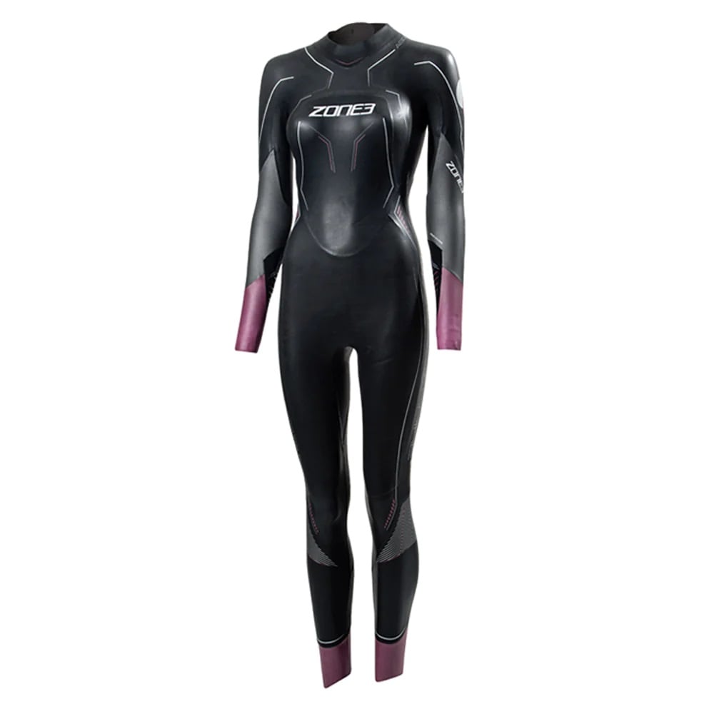 Zone3 Womens Aspire Swim Wetsuit in Black/Purple