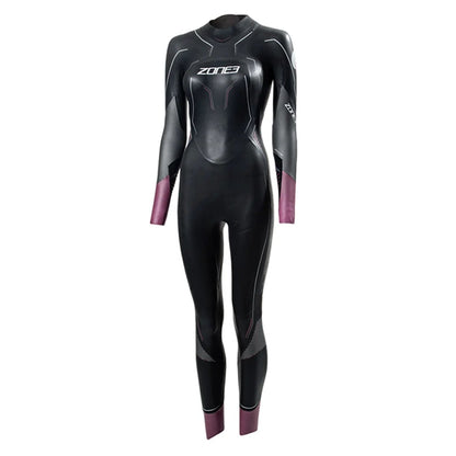 Zone3 Womens Aspire Swim Wetsuit in Black/Purple