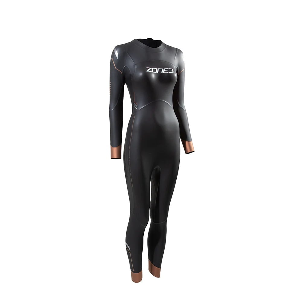Zone3 Womens Thermal Agile Swim Wetsuit in Black/Gold