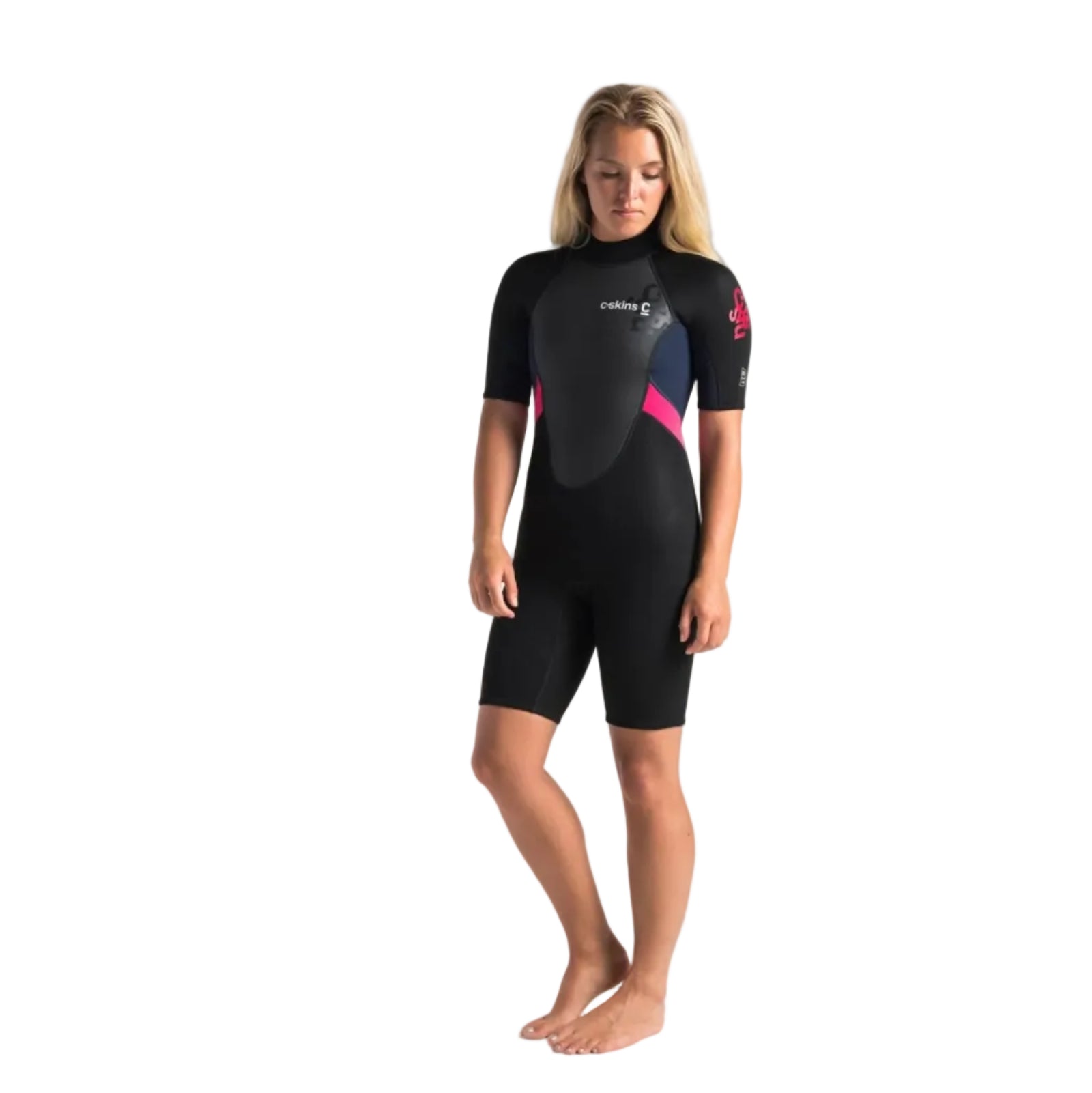 C-Skins Element 3/2mm Women's Shorty Wetsuit - Black / Coral